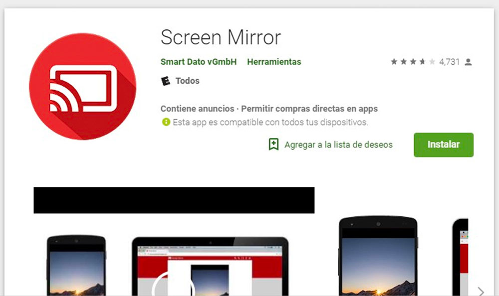 mirror for lg tv free app